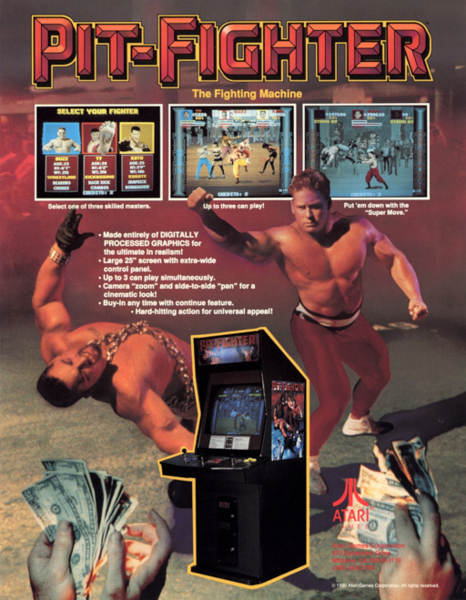 Pit Fighter (rev 9) Arcade Game Cover